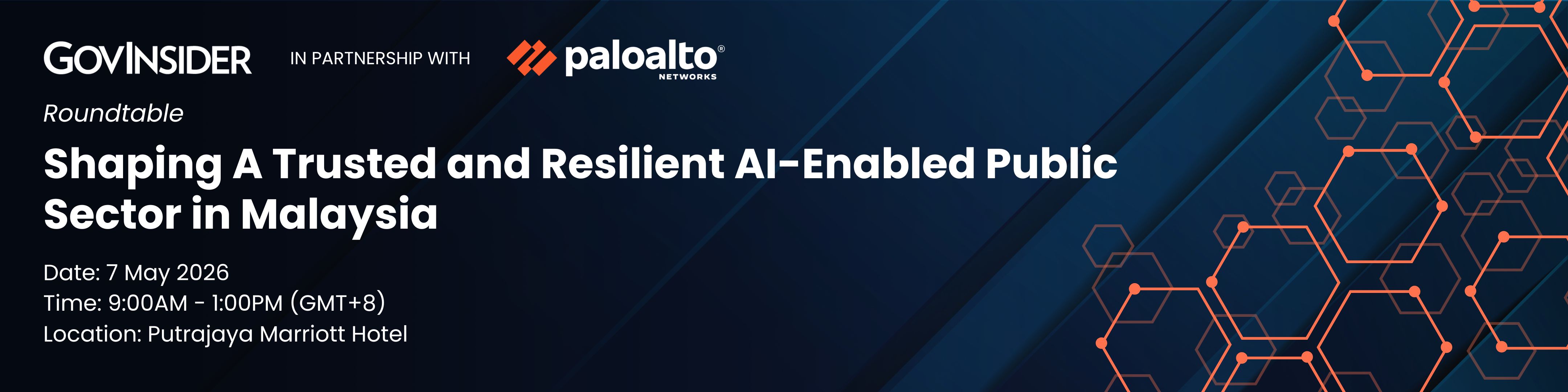 event banner for Shaping A Trusted and Resilient AI-Enabled Public Sector in Malaysia